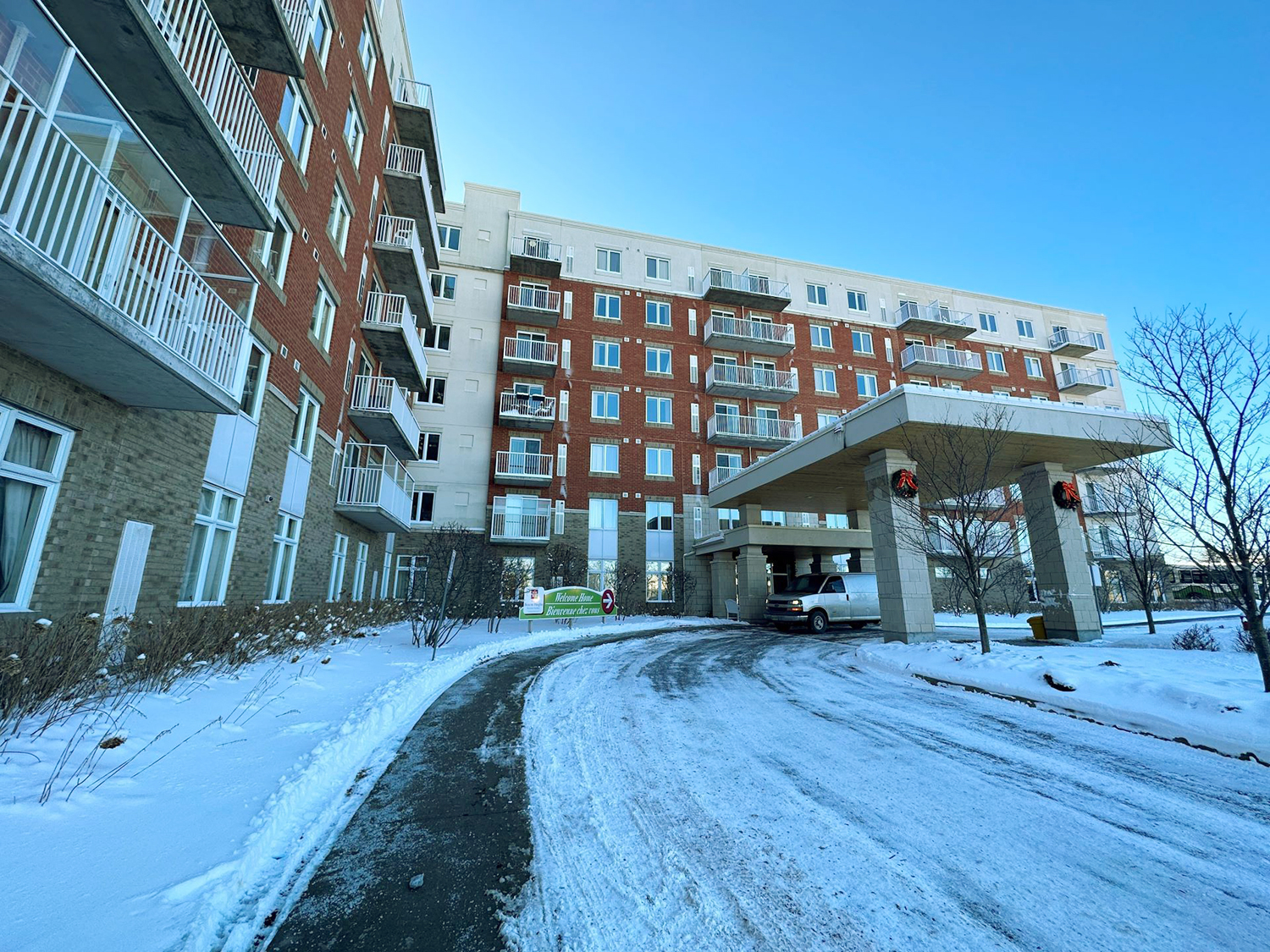 Vue extérieur d'un édifice à logements