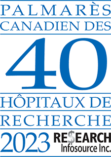 Sigle 2023 du Palmarès canadien des 40 hôpitaux de recherche