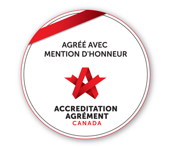Écusson d'accréditation Agrément en français