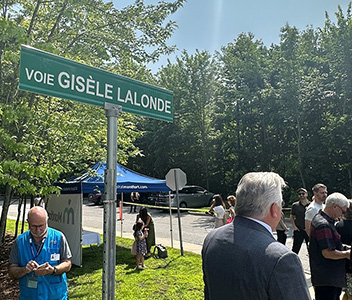 Panneau Voie Gisèle Lalonde